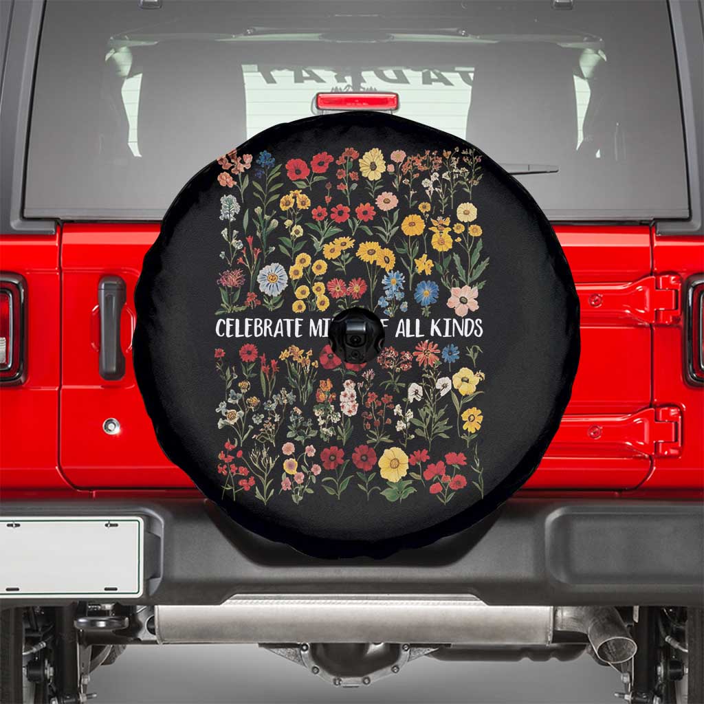 Autism Awareness Spare Tire Cover Neurodiversity Celebrate Minds of All Kinds TS10 Black Print Your Wear