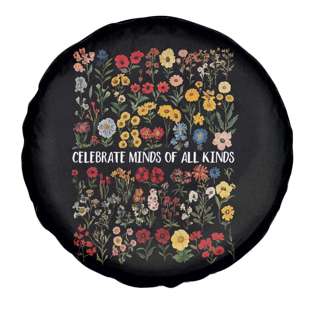 Autism Awareness Spare Tire Cover Neurodiversity Celebrate Minds of All Kinds TS10 Print Your Wear