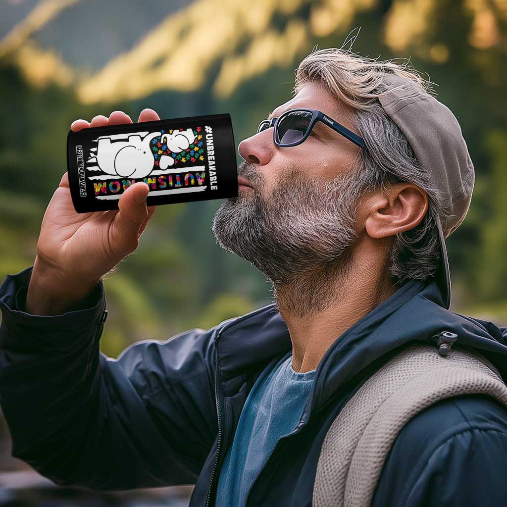 Autism Mom Gifts 4 in 1 Can Cooler Tumbler Autistic Kid Parents Mothers Day Autism Awareness TB10 Print Your Wear