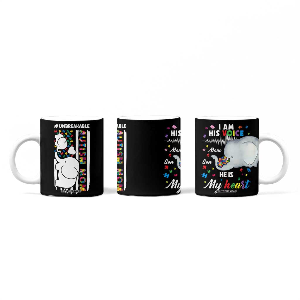 Autism Mom Gifts Coffee Mug Autistic Kid Parents Mothers Day Autism Awareness TB10 Print Your Wear
