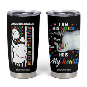 Autism Mom Gifts Tumbler Cup Autistic Kid Parents Mothers Day Autism Awareness TB10 Black Print Your Wear