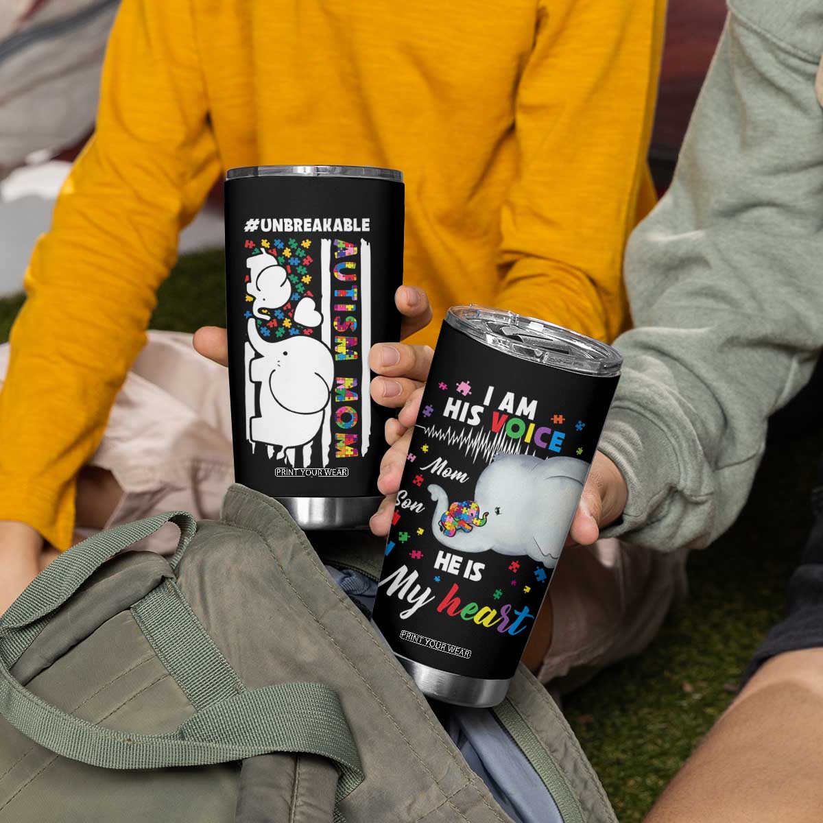 Autism Mom Gifts Tumbler Cup Autistic Kid Parents Mothers Day Autism Awareness TB10 Print Your Wear