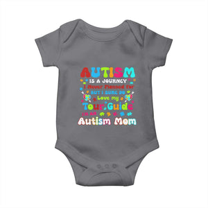Autism Mom's Journey Baby Onesie TS10 Charcoal Print Your Wear