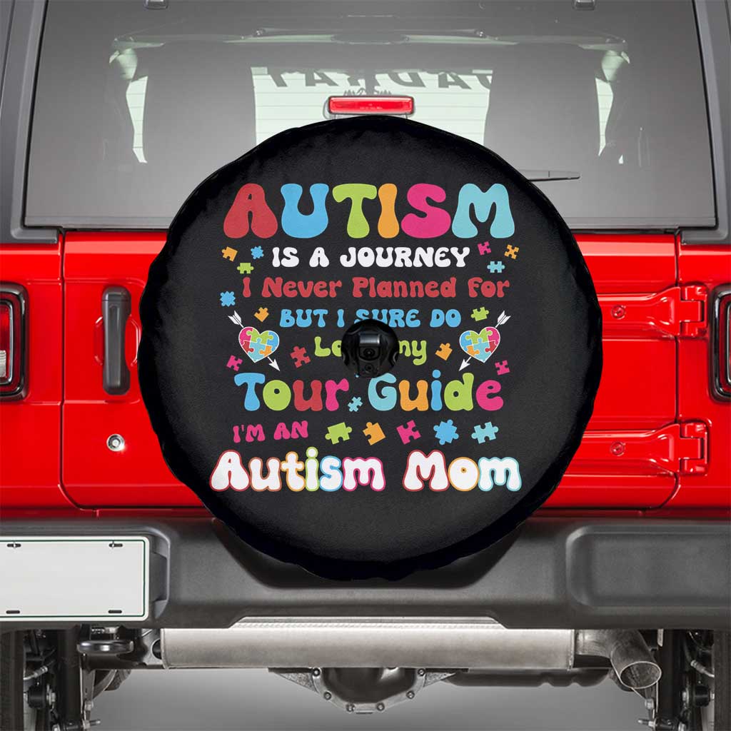Autism Mom's Journey Spare Tire Cover TS10 Black Print Your Wear