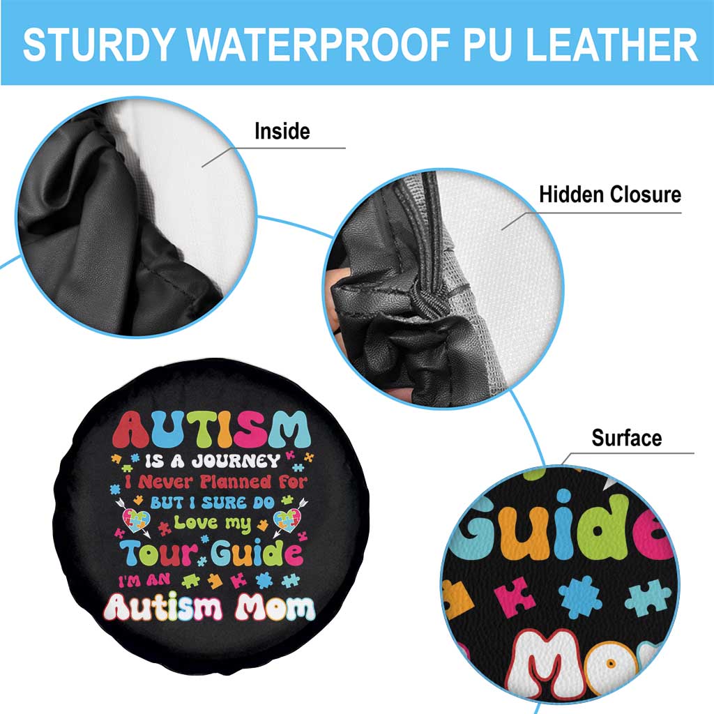 Autism Mom's Journey Spare Tire Cover TS10 Print Your Wear