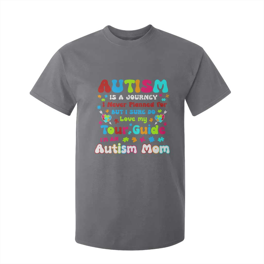 Autism Mom's Journey T Shirt For Kid TS10 Charcoal Print Your Wear