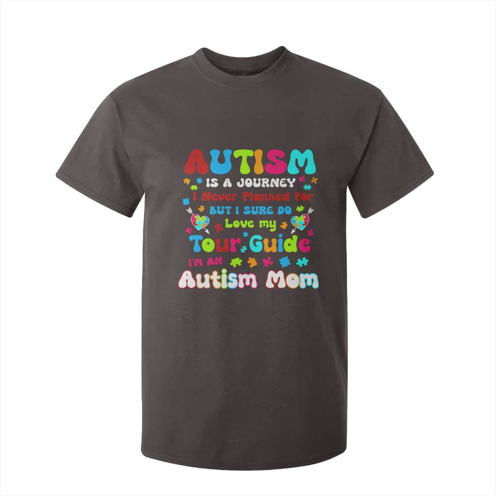 Autism Mom's Journey T Shirt For Kid TS10 Dark Chocolate Print Your Wear