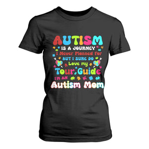 Autism Mom's Journey T Shirt For Women TS10 Black Print Your Wear
