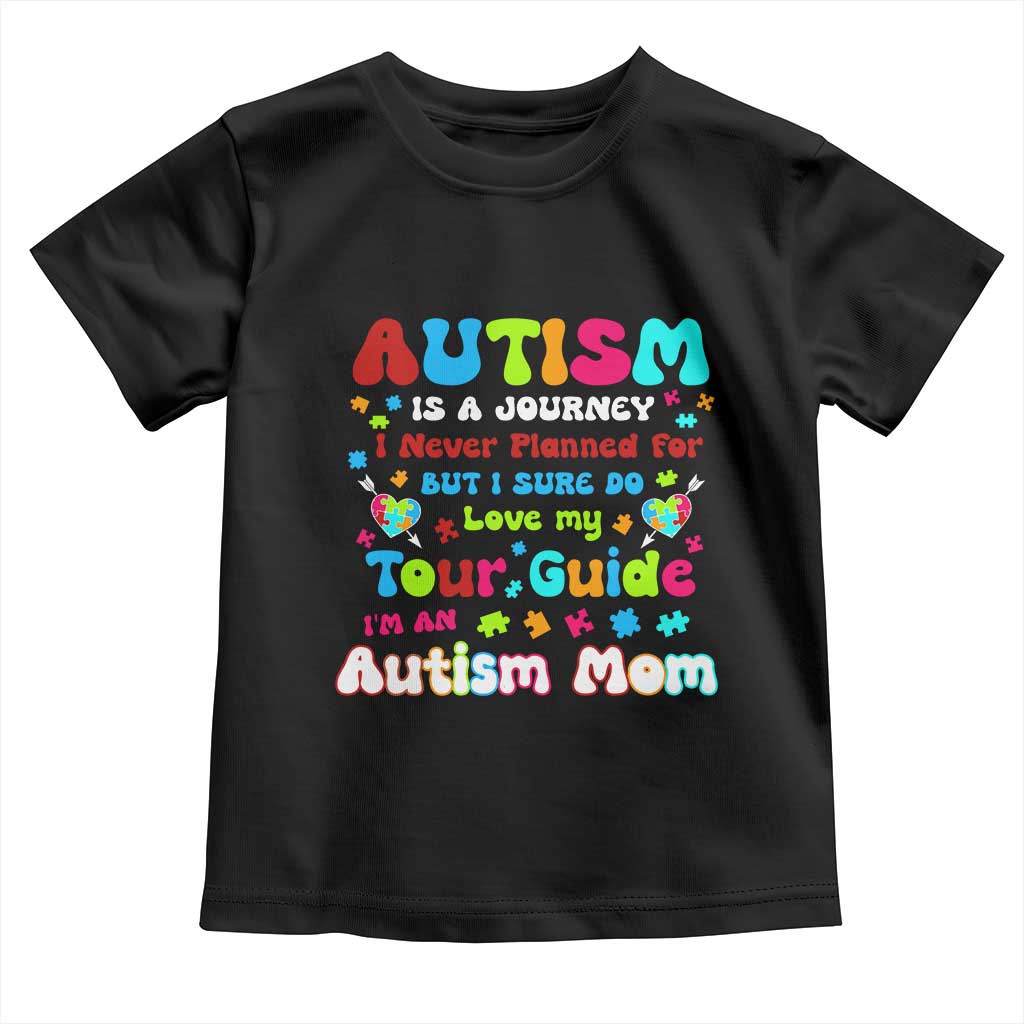 Autism Mom's Journey Toddler T Shirt TS10 Black Print Your Wear