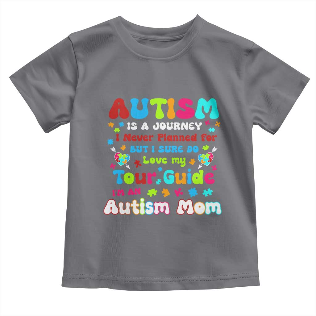 Autism Mom's Journey Toddler T Shirt TS10 Charcoal Print Your Wear