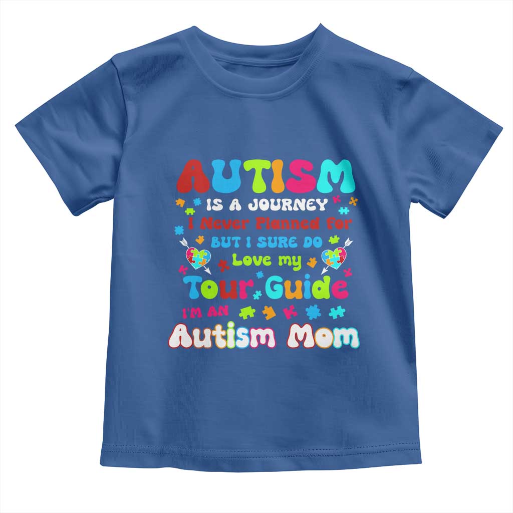 Autism Mom's Journey Toddler T Shirt TS10 Royal Blue Print Your Wear