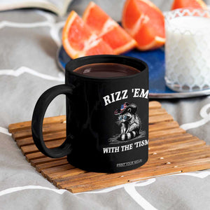 Autism Racoon Cowboy Coffee Mug Rizz Em With The Tism TS02 Print Your Wear