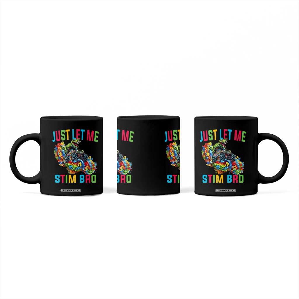 Autistic Dino Rex Driving Monster Truck Coffee Mug Autism Is My Superpower TS02 Print Your Wear