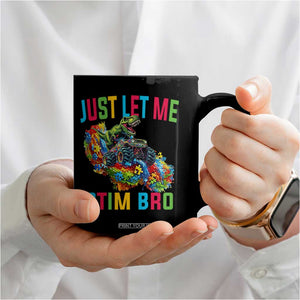 Autistic Dino Rex Driving Monster Truck Coffee Mug Autism Is My Superpower TS02 Print Your Wear
