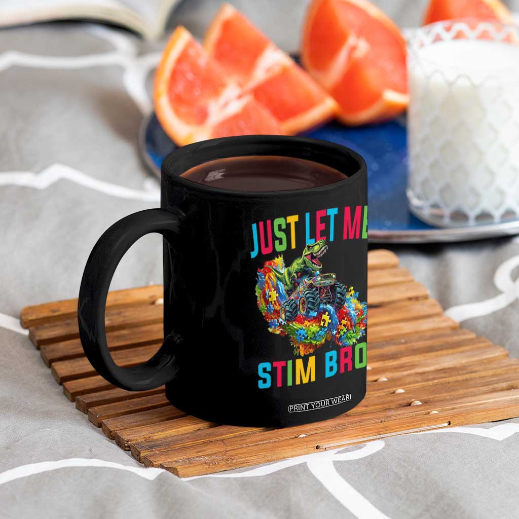 Autistic Dino Rex Driving Monster Truck Coffee Mug Autism Is My Superpower TS02 Print Your Wear