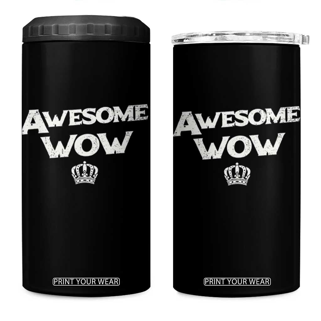 Awesome Wow 4 in 1 Can Cooler Tumbler Alexander Hamilton Lover TS10 One Size: 16 oz Black Print Your Wear