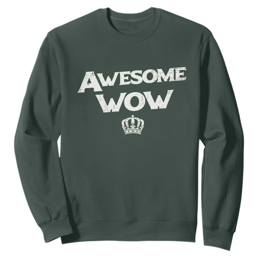 Awesome Wow Sweatshirt Alexander Hamilton Lover TS10 Dark Forest Green Print Your Wear