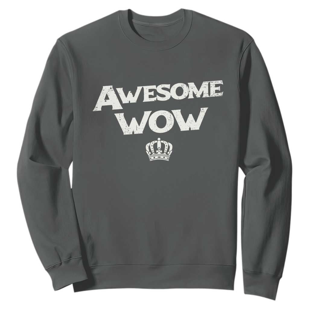 Awesome Wow Sweatshirt Alexander Hamilton Lover TS10 Dark Heather Print Your Wear