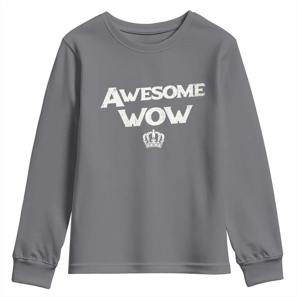 Awesome Wow Youth Sweatshirt Alexander Hamilton Lover TS10 Charcoal Print Your Wear