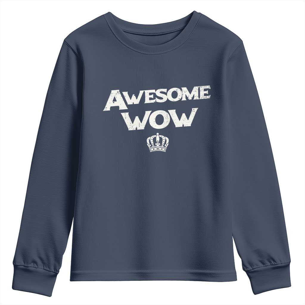 Awesome Wow Youth Sweatshirt Alexander Hamilton Lover TS10 Navy Print Your Wear
