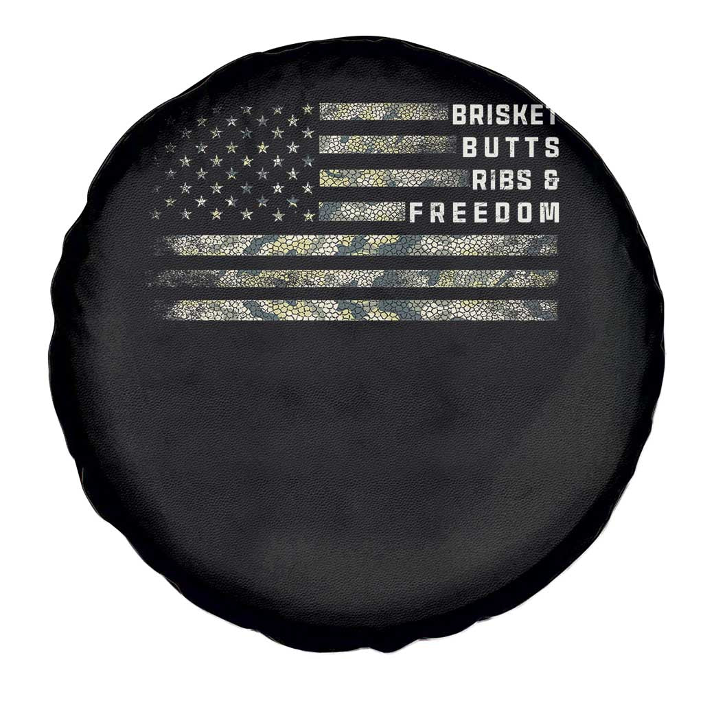 BBQ Spare Tire Cover Grilling Gifts For Grill Dad Meat Smoker Grill Camo Flag TS10 Print Your Wear