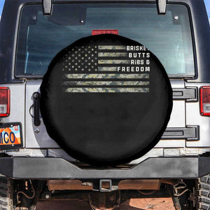 BBQ Spare Tire Cover Grilling Gifts For Grill Dad Meat Smoker Grill Camo Flag TS10 No hole Black Print Your Wear