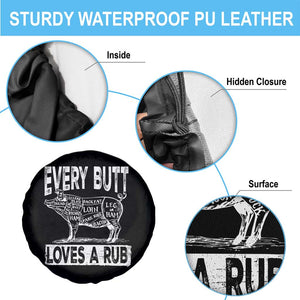 BBQ Spare Tire Cover Pork Butt Rub Dad Grill Gift TS10 Print Your Wear