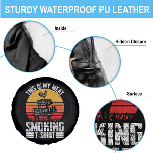 BBQ Spare Tire Cover Smoker Themed Retro Vintage My Meat Smoking TS10 Print Your Wear
