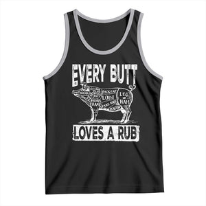 BBQ Tank Top Pork Butt Rub Dad Grill Gift TS10 Black Athletic Heather Print Your Wear