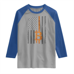 BTC Bitcoin American Flag Raglan Shirt Crypto Buy the Dip TS10 Sport Gray Royal Print Your Wear