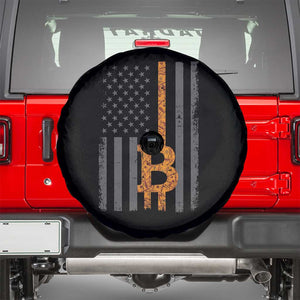 BTC Bitcoin American Flag Spare Tire Cover Crypto Buy the Dip TS10 Black Print Your Wear