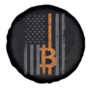 BTC Bitcoin American Flag Spare Tire Cover Crypto Buy the Dip TS10 Print Your Wear