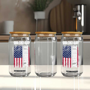 Back It Up Terry Put It In Reverse Glass Can Funny 4th of July Patriotic American Flag TS10 Print Your Wear