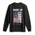 Back It Up Terry Put It In Reverse Long Sleeve Shirt Funny 4th of July Patriotic American Flag TS10 Black Print Your Wear