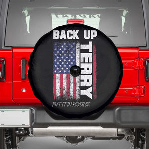 Back It Up Terry Put It In Reverse Spare Tire Cover Funny 4th of July Patriotic American Flag TS10 Black Print Your Wear