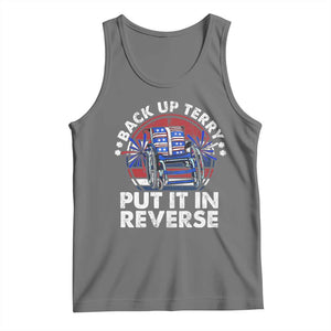 Back It Up Terry Put It In Reverse Tank Top Funny 4th Of July TS10 Black Heather Print Your Wear