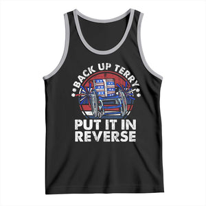 Back It Up Terry Put It In Reverse Tank Top Funny 4th Of July TS10 Black Athletic Heather Print Your Wear
