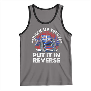 Back It Up Terry Put It In Reverse Tank Top Funny 4th Of July TS10 Deep Heather Black Print Your Wear