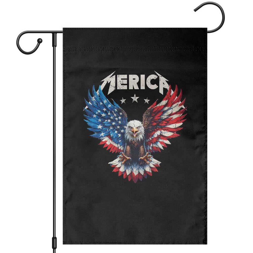 Bald Eagle Merica Garden Flag USA American Flag Patriotic 4th of July TS10 Black Print Your Wear