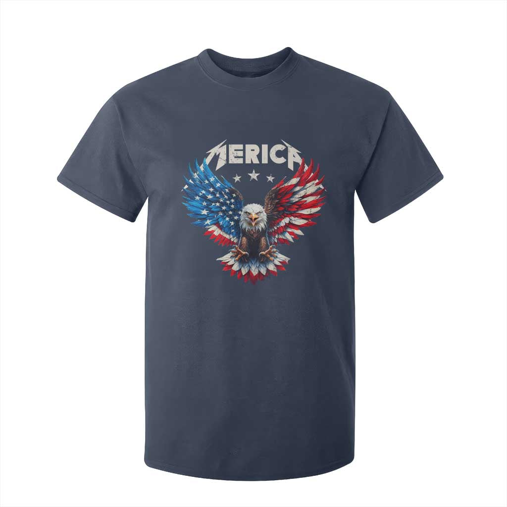 Bald Eagle Merica T Shirt For Kid USA American Flag Patriotic 4th of July TS10 Navy Print Your Wear