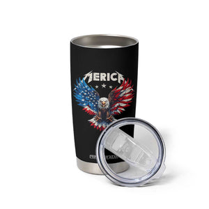 Bald Eagle Merica Tumbler Cup USA American Flag Patriotic 4th of July TS10 Print Your Wear