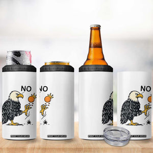 Bald Eagle No Kings In America 4 in 1 Can Cooler Tumbler No Orange We The People Patriotic Political Statement TS02 Print Your Wear