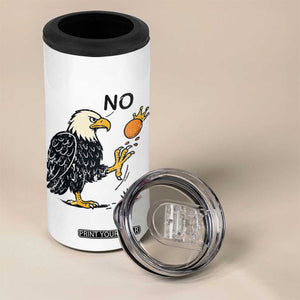 Bald Eagle No Kings In America 4 in 1 Can Cooler Tumbler No Orange We The People Patriotic Political Statement TS02 Print Your Wear