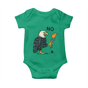 Bald Eagle No Kings In America Baby Onesie No Orange We The People Patriotic Political Statement TS02 Irish Green Print Your Wear