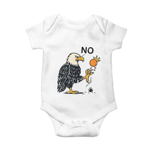 Bald Eagle No Kings In America Baby Onesie No Orange We The People Patriotic Political Statement TS02 White Print Your Wear