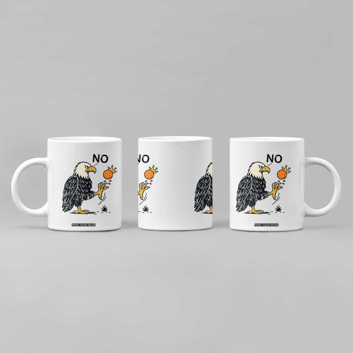 Bald Eagle No Kings In America Coffee Mug No Orange We The People Patriotic Political Statement TS02 Print Your Wear