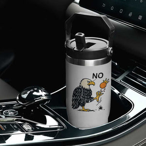 Bald Eagle No Kings In America Flip Straw Tumbler No Orange We The People Patriotic Political Statement TS02 Print Your Wear