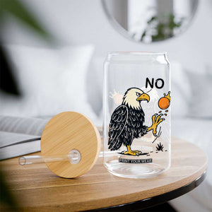 Bald Eagle No Kings In America Glass Can No Orange We The People Patriotic Political Statement TS02 Print Your Wear
