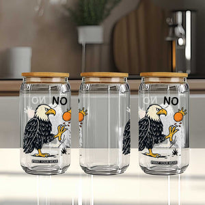 Bald Eagle No Kings In America Glass Can No Orange We The People Patriotic Political Statement TS02 Print Your Wear