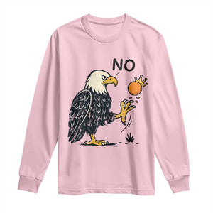 Bald Eagle No Kings In America Long Sleeve Shirt No Orange We The People Patriotic Political Statement TS02 Light Pink Print Your Wear